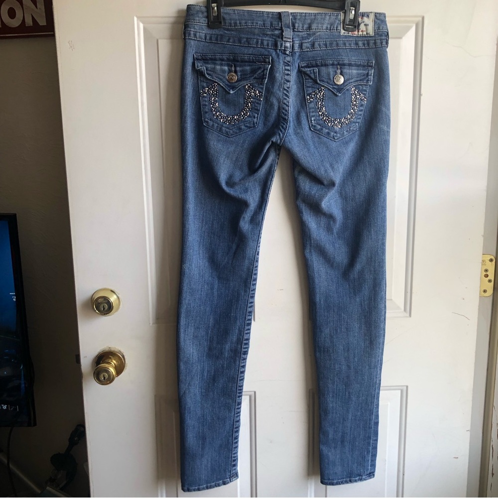 True Religion skinny blingy jeans size 29